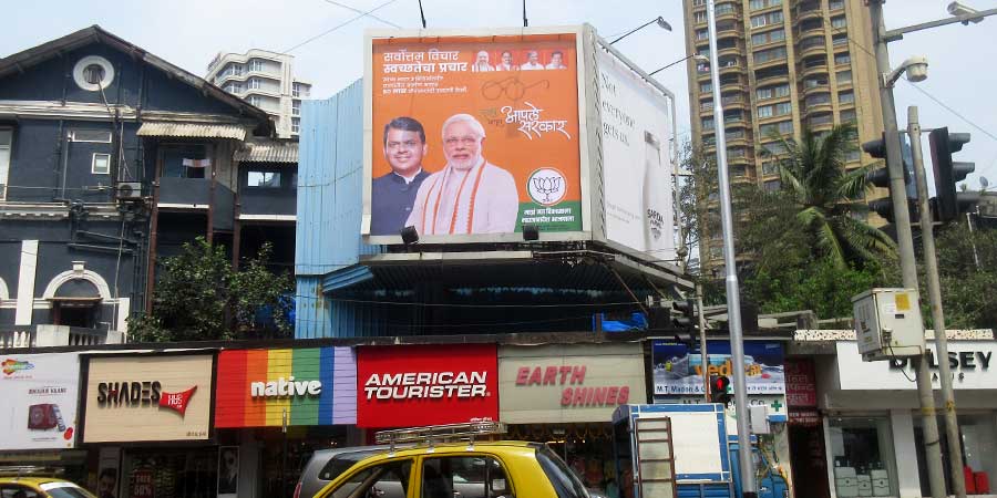 Plateau gidsel sagging BJP appoints Bright Outdoor & Prabha Media for Maharashtra Assembly  election campaigning