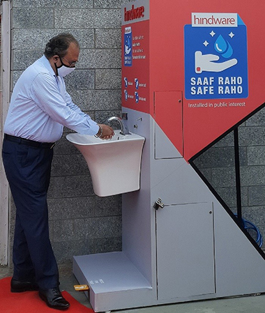 Hindware installs contactless handwashing system to promote good health and hygiene - Blog - 1