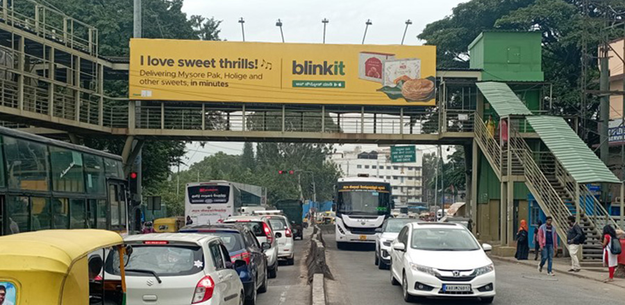 Blinkit OOH ad campaign