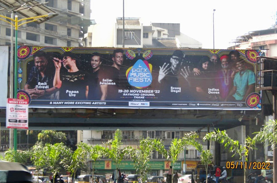 OOH campaign for Raymond park music fiesta in Mumbai
