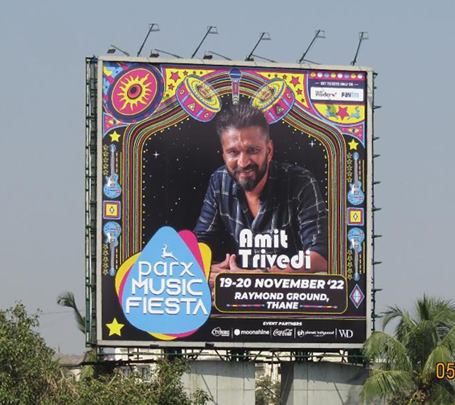 Hoarding for indian singer Amit Trivedi in Thane, Mumbai
