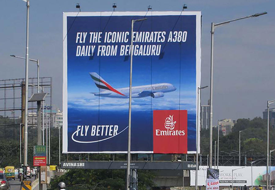 Emirates Fly better OOH campaign, Banglore