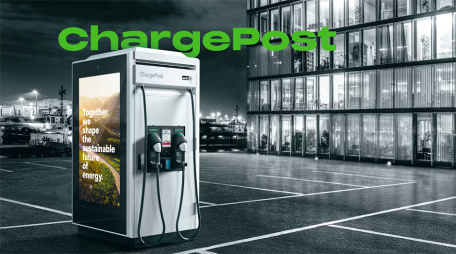 Photo credit: ChargePost – Energy storage, fast-charging station and advertising platform in one easy-to-install package