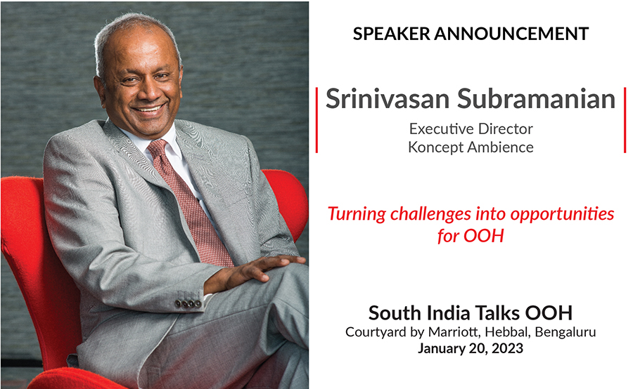 Srinivasan Subramanian, Executive Director of Koncept Ambience