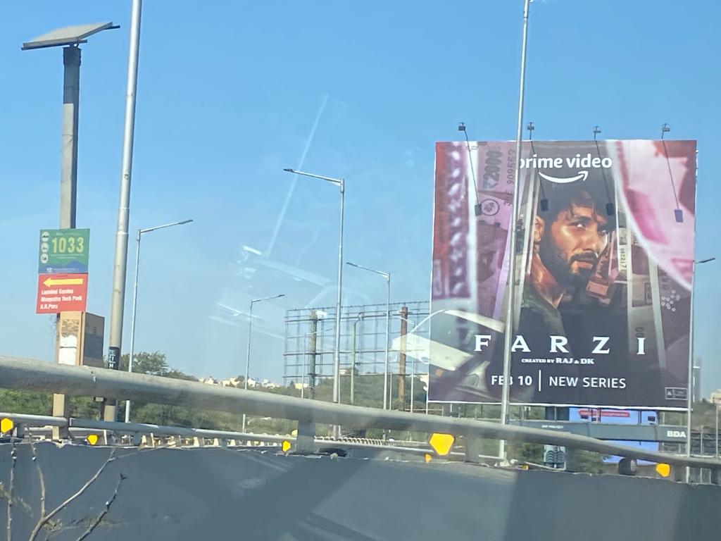 'Farzi' OOH campaign starring Shahid Kapoor