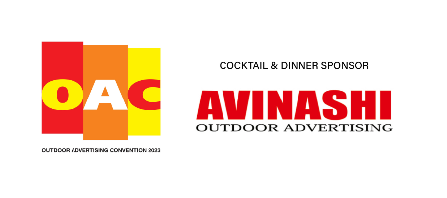 Avinashi Outdoor advertising as cocktail and dinner sponsor For OAC 2023 event