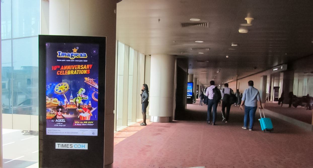 Imagica campaign at Mumbai airport to grab passengers attention 