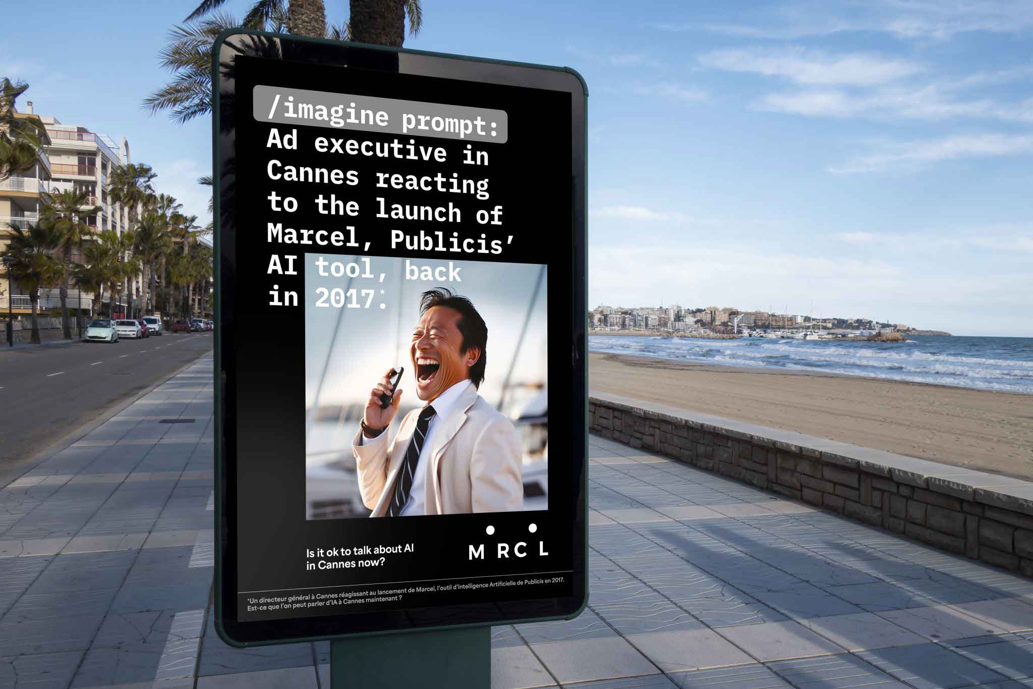 Ad tool Marcel campaign - With man's pic made by tool