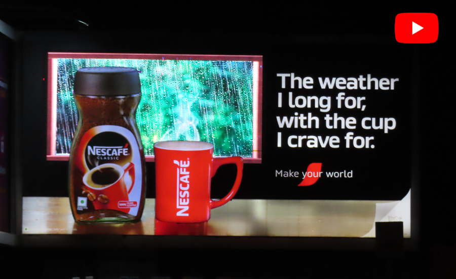 Nescafe Monsoon OOH campaign, Mumbai