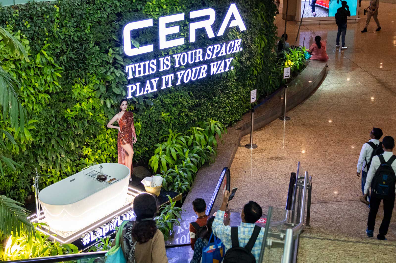 CERA camapign at Mumbai airport