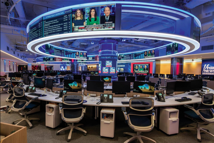 News room screens 
