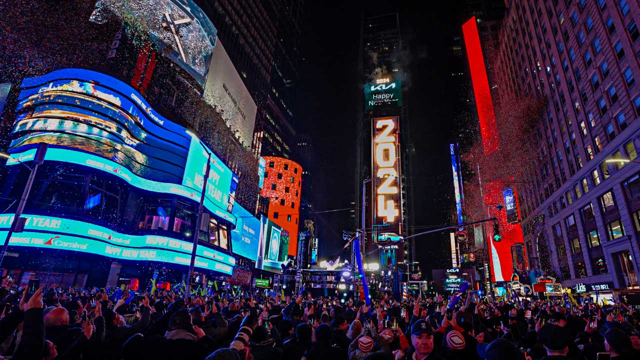 New year's countdown 2024- Times Square