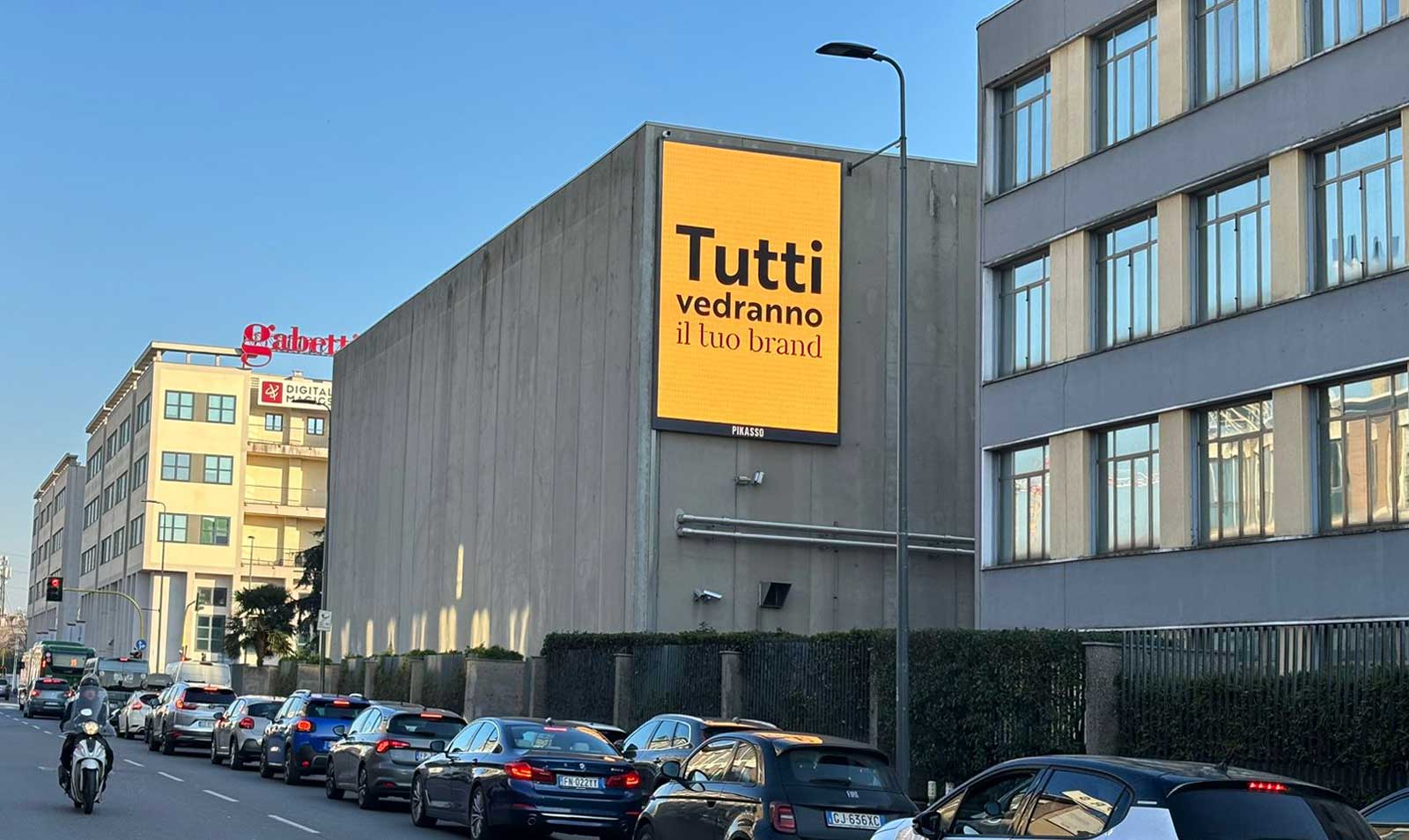 Pikasso Italia has announced the digitisation of the first wall of the 'Milano Collection' in Via Quaranta