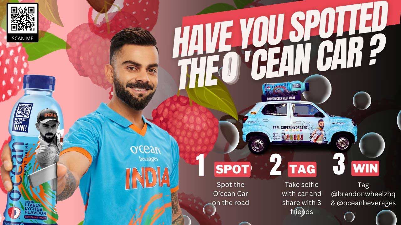 Virat Kohli's brand ambassador for Ocean beverage 