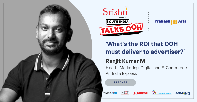 Ranjit Kumar M for South India talks OOH event at Chennai 