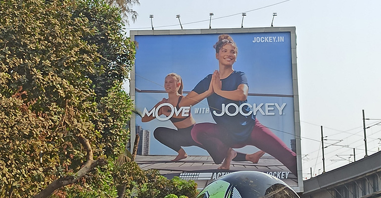 Jockey brand's OOH campaign in Mumbai