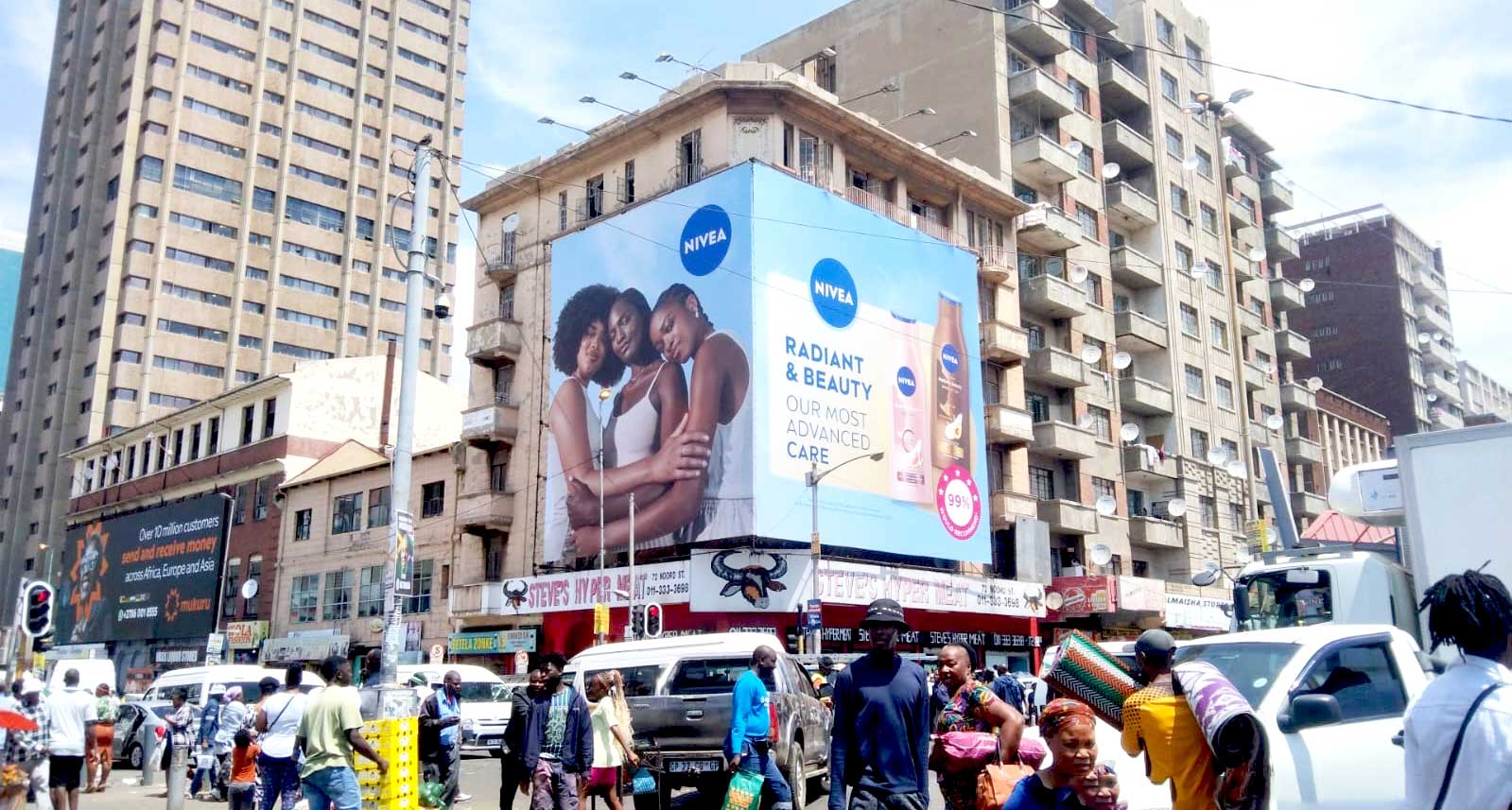 Mamela Media - Nivea lighting OOH campaign 