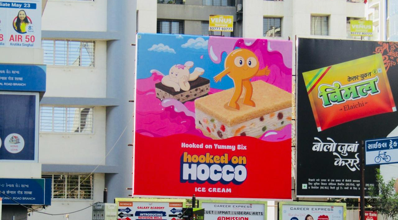 Hocco Ice Cream adorns Gujarat's billboards