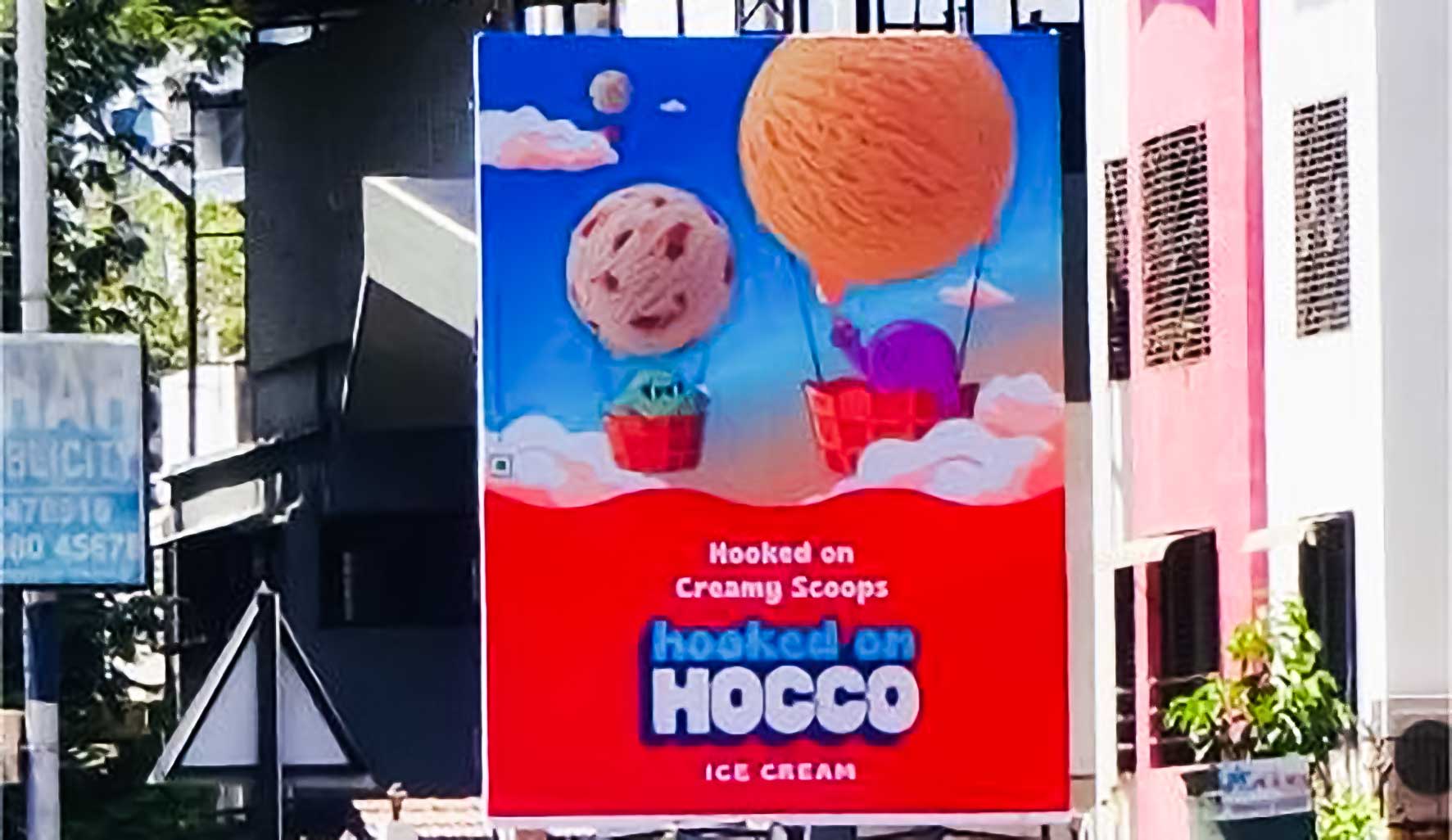 Hocco Ice Cream adorns Gujarat's billboards