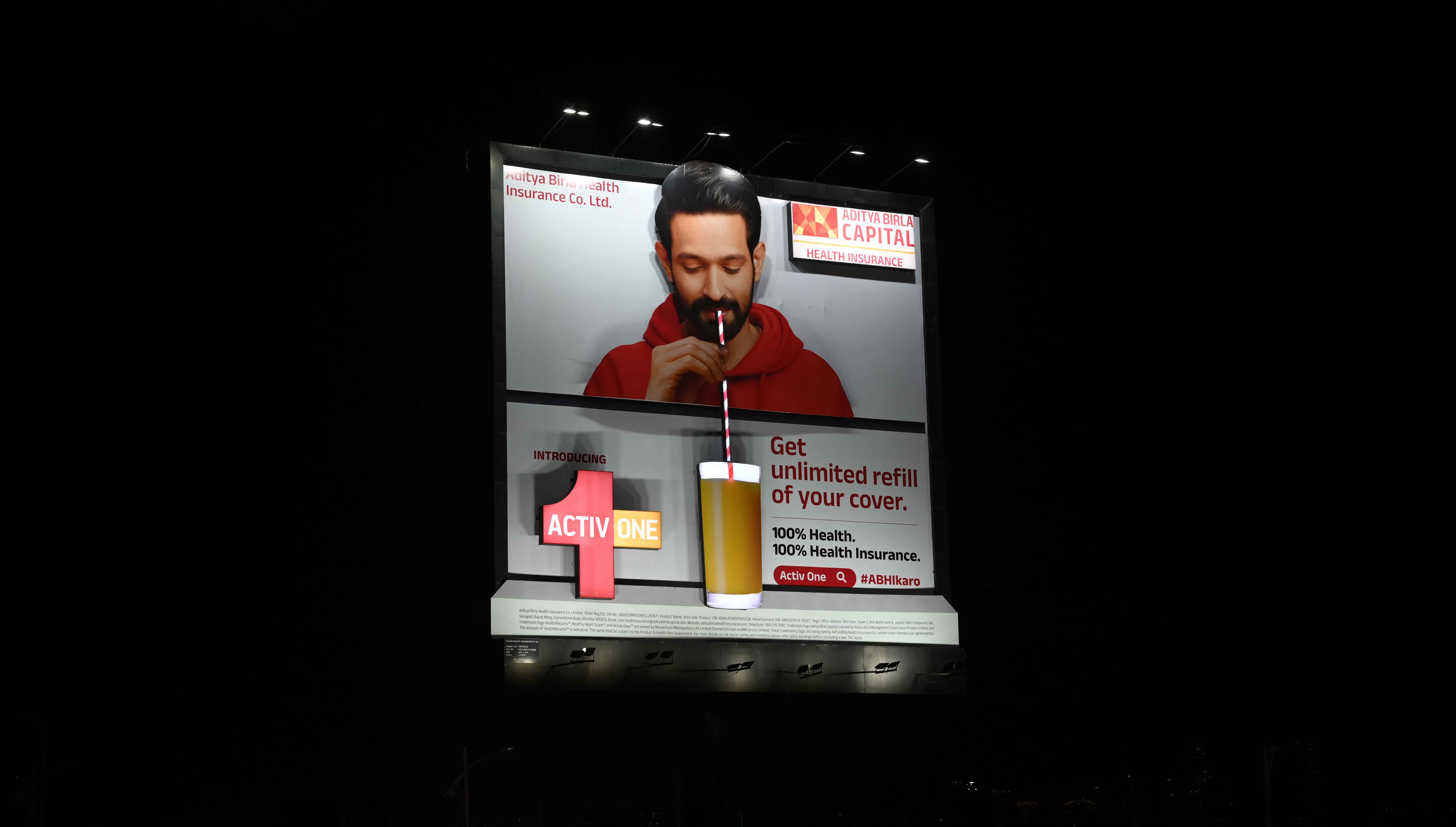 Aditya Birla Health Insurance OOH campaign 