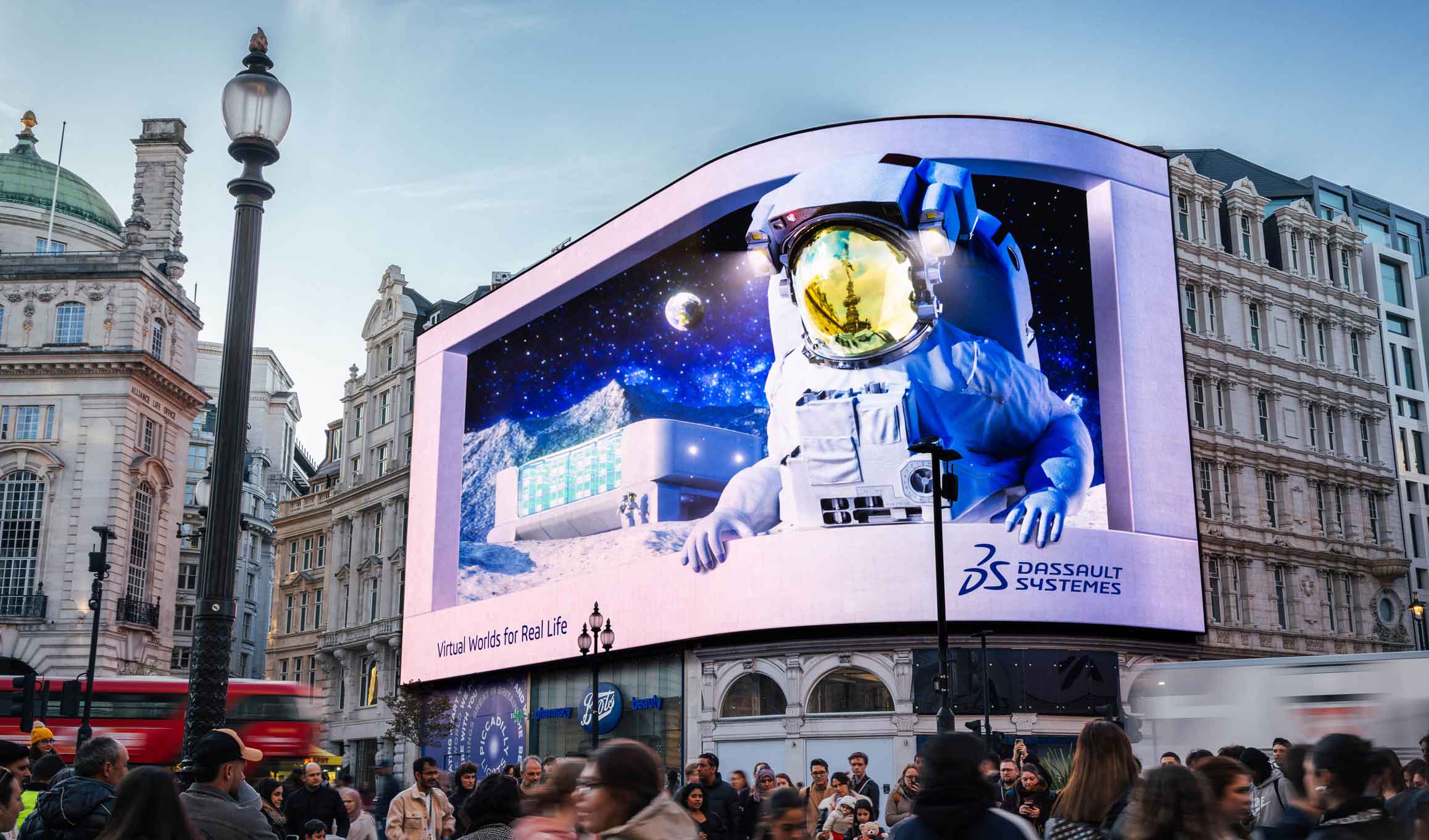 Dassault Systèmes introduces virtual worlds for real life to Piccadilly Circus