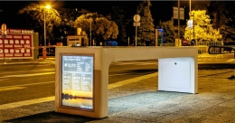 Steora’s smart, digital street bench adds new dimension to street furniture
