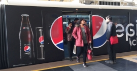 Pepsi Black makes a big splash on Rapid Metro