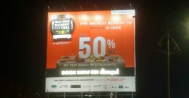 Dineout goes big on OOH to promote dining festival