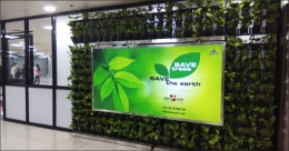 Atin OOH crafts unique green format at Pune airport