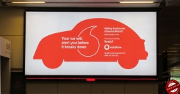 Vodafone promotes Business Services at airports