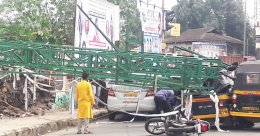 Railway orders probe into hoarding structure collapse in Pune