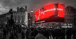 Armistice centenary comes alive on Piccadilly Lights