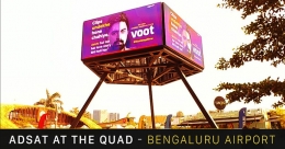 HS AD India, Orienta Cine Advt install new digital display at the QUAD in Blr airport