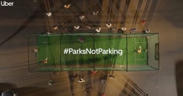 Parks are for playing, not parking, says Uber campaign