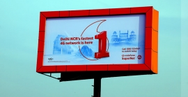 Vodafone goes big on OOH as 4G leader