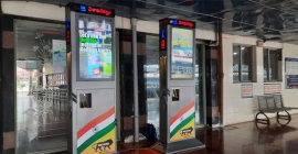Nexyite installs interactive DOOH media at Visakhapatnam Rly Station