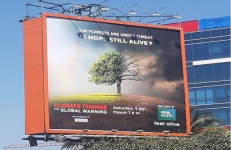 Sony BBC Earth states Climate Change Facts on OOH