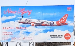 AirAsia India announces its new route through OOH campaign