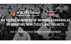 ICICI Lombard provides cycles and helmets to Mumbai Dabbawallas as Diwali gift