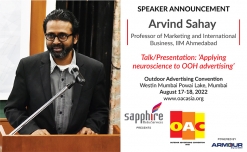 IIM Ahmedabad Professor Arvind Sahay to speak on neuroscience & OOH in OAC 2022