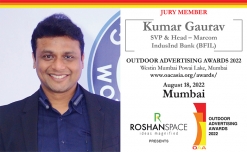 Kumar Gaurav, SVP & Head – Marcom, IndusInd Bank (BFIL), on the Jury for OAA 2022
