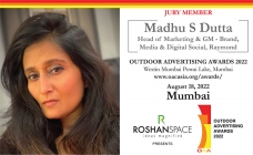 Madhu S Dutta, Head of Marketing at Raymond, joins OAA 2022 Jury