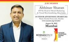 Abhinav Sharan, AVP & Head of Retail Marketing, Bata India, joins OAA 2022 Jury