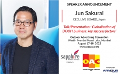 Jun Sakurai, CEO, LIVE BOARD, Japan to speak on globalisation of DOOH business at OAC 2022