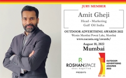 Amit Gheji, Head - Marketing, Gulf Oil India, part of OAA 2022 Jury