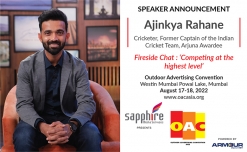 Cricketer Ajinkya Rahane to talk about his inspirational journey to the highest level, at OAC 2022