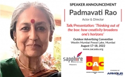 Actor & Director Padmavati Rao to address Outdoor Advertising Convention 2022