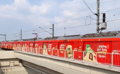 CRAX Fritts makes a compelling brand statement in Delhi NCR with DMRC Pink Line train branding