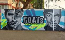 MTV India collaborates with Mooz Graffiti to portray football titans at youth hub in Mumbai