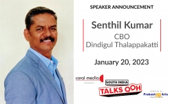Senthil Kumar, CBO, Dindigul Thalappakatti to address 1st South India Talks OOH Conference on Jan 20